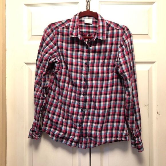 Columbia Checked Flannel Button Down Shirt - Picture 1 of 7